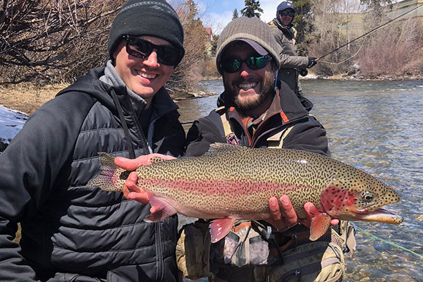 A Blue River Trophy from a guided fly fishing trip.