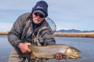 Fred Gray with a Dream Stream Cutthroat.