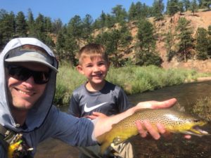 Guided Fly Fishing for kids in Deckers Colorado.