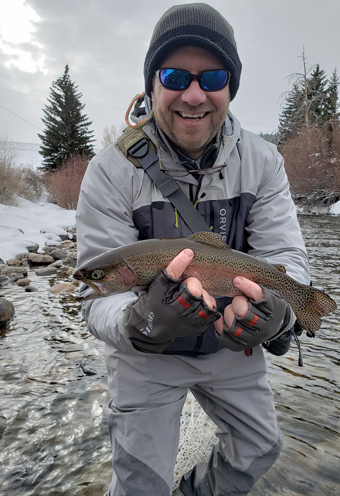 Winter fly fishing success on the Blue River.