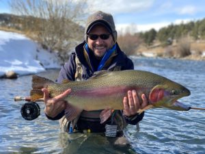 A trophy rainbow trout from the North Fork of the South Platte