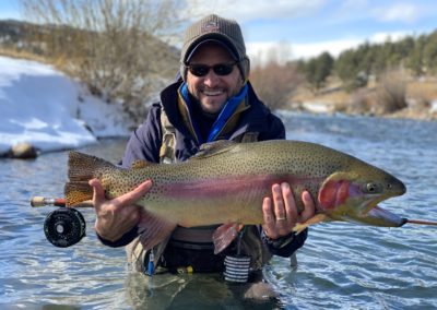 A trophy rainbow trout from the North Fork of the South Platte