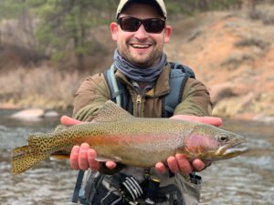 A trophy trout from a public water guided fly fishing trip.