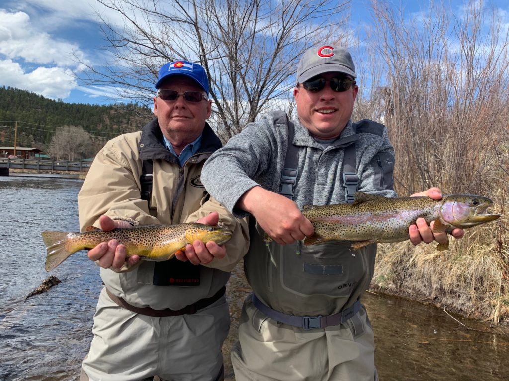 A great father son double from the South Platte near Deckers.