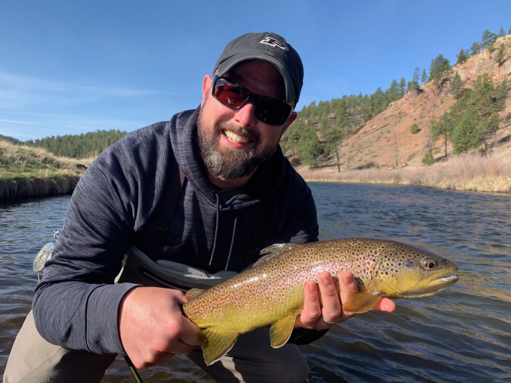 A great brown trout from a guided trip near Denver.