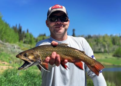 Large Colorado Brook Trout landed on a guide trip with Danny Frank