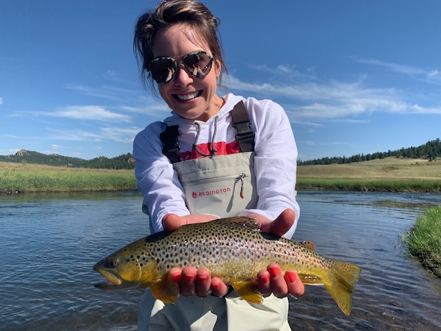 Great brown trout from private water lease, Abell River Ranch