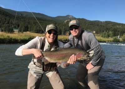 Great fish from an annual father daughter guided fly fishing trip.