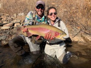 Colorado fish of a lifetime from a private water guided fly fishing trip on the North Fork of the South Platte.