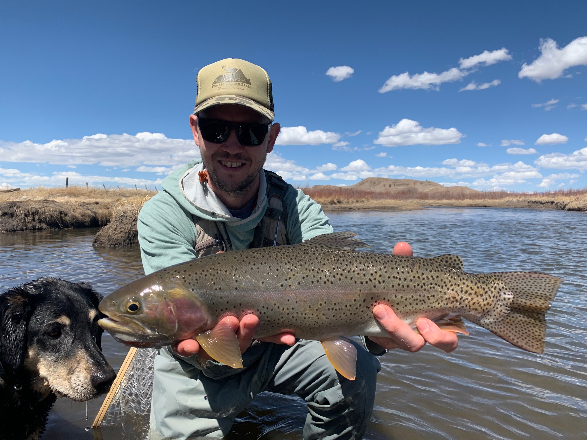 Chris Pandolfi with a cutbow from South Park. - Colorado Trout Hunters