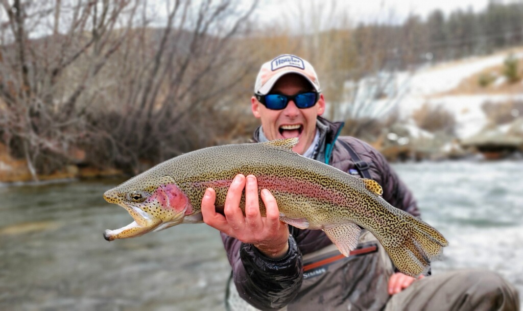 Winter guided fly fishing trips on the North Fork of the South Platte