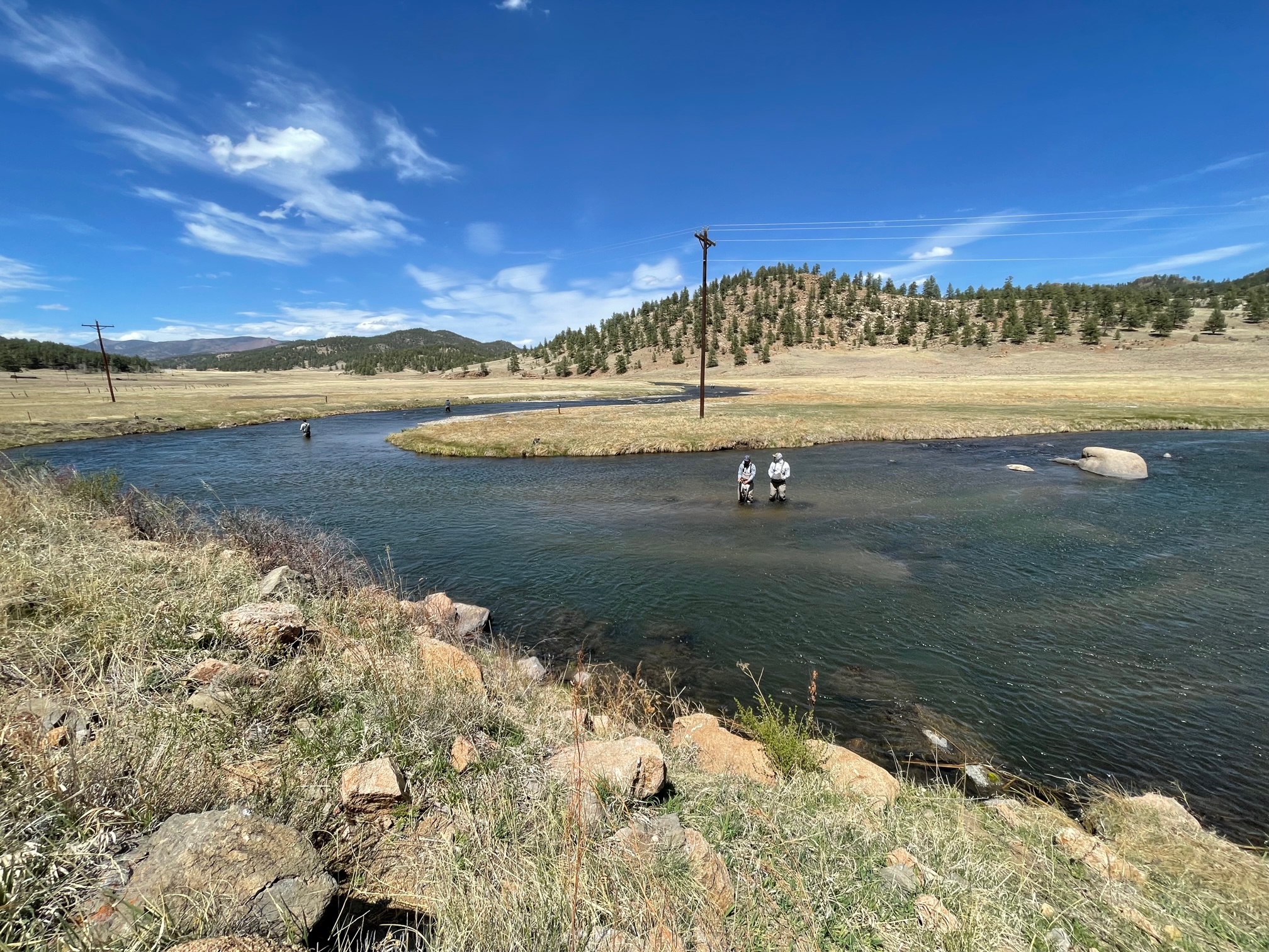 Private water fly fishing on the South Platte River near Colorado Springs and Denver.