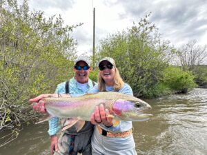 Giant trout less than an hour from Denver on a guided fly fishing trip with Danny Frank of Colorado Trout Hunters.