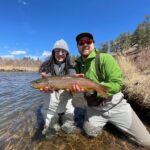 Big brown trout on a guided trip with Danny Frank at the South Platte River near Deckers.
