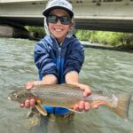 Take a kid fishing! Our buddy David with a nice tiger trout.