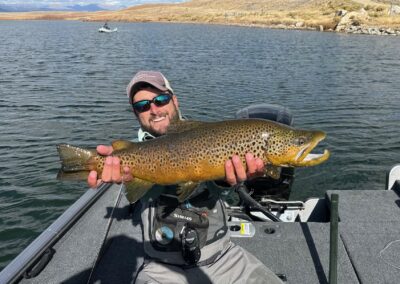 Danny Frank with a trophy Stillwater brown trout