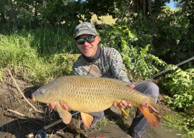 Giant carp caught on a guided trip with Rick Mikesell