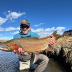 Big spring trout landed on a guided fly fishing trip with Danny Frank