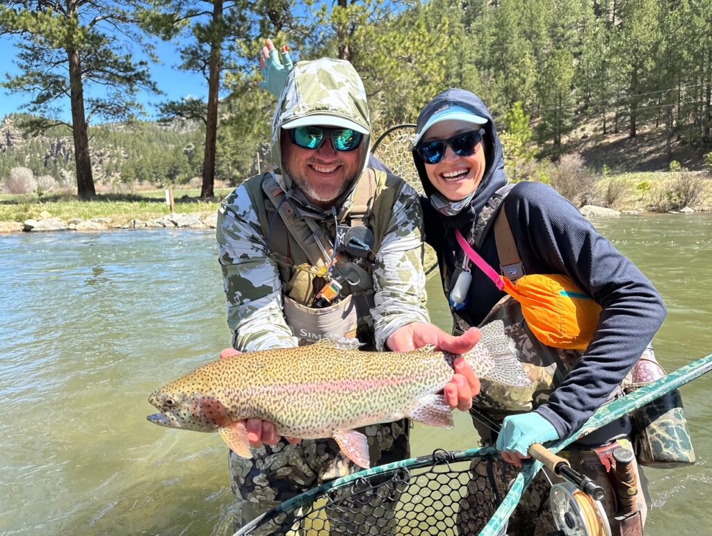 Rawhide Ranch, big fish near Denver with guide Chelsey Christy