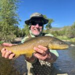 Big Williams Fork brown trout from a guided fly fishing trip with Danny Frank