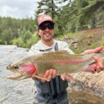 Big Rawhide Rainbow from a corporate fly fishing trip near Denver