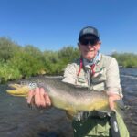 Huge brown trout from the Rolling J Ranch with guide Danny Frank