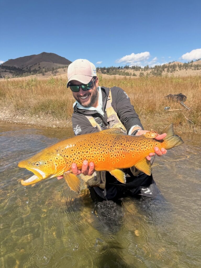 Owner and Guide Danny Frank with a big South Platte Brown
