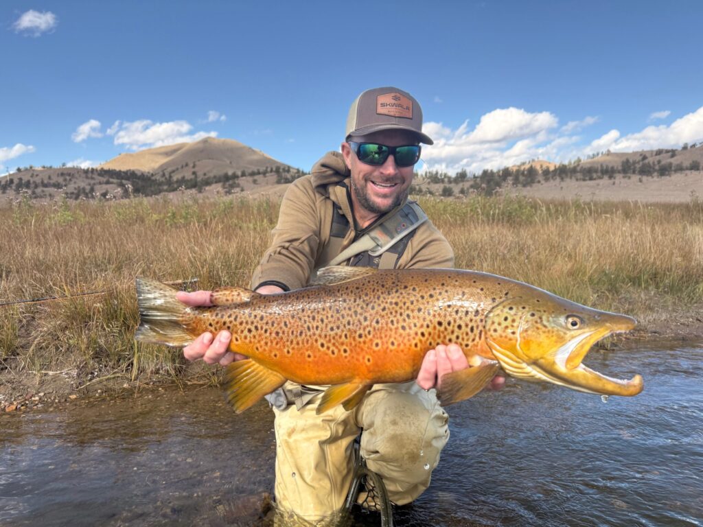 CTH guide Matt Sandersen with a big Dream Stream Brown Trout